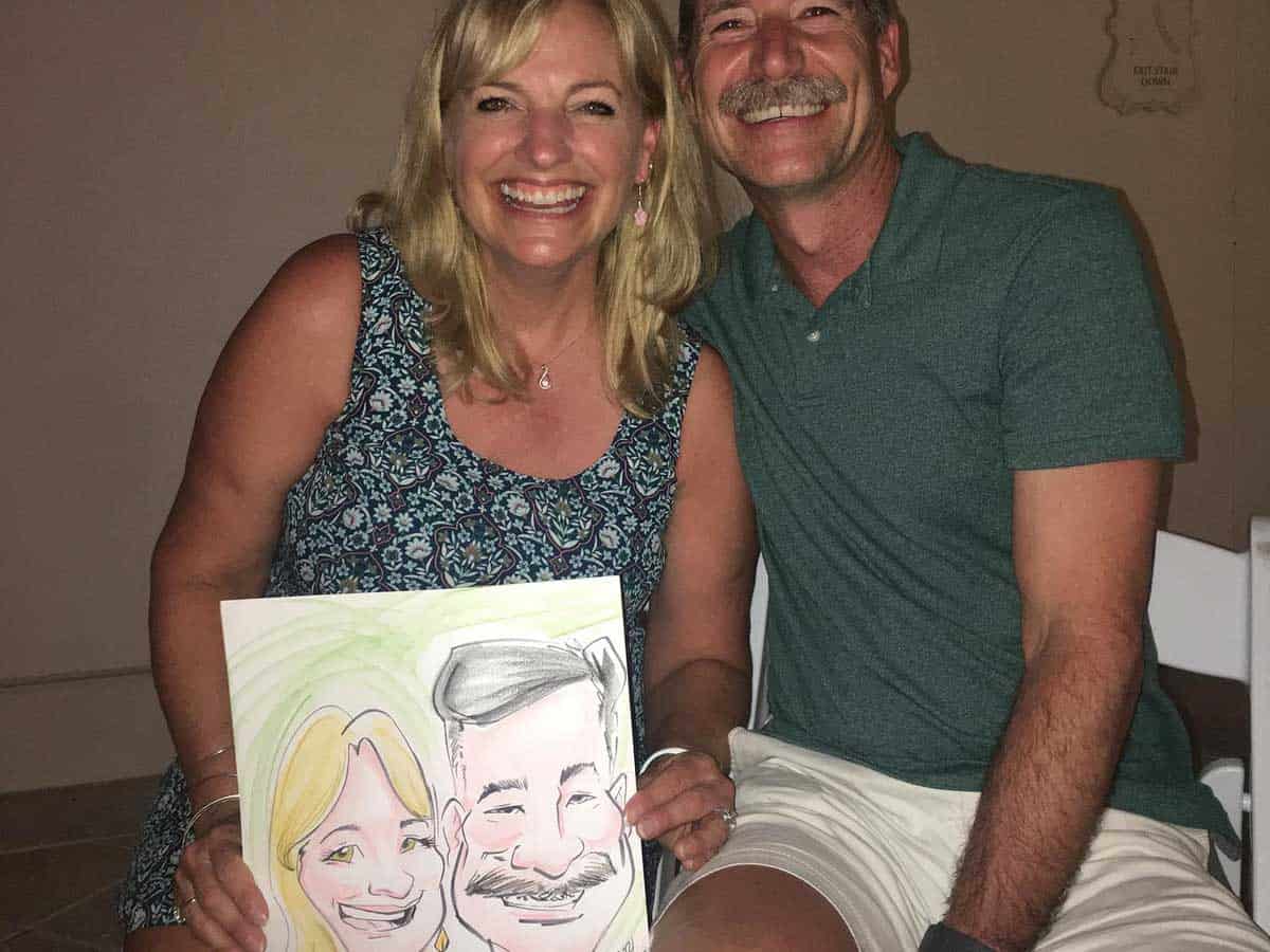 Caricature artist bahamas event the falcons entertainment