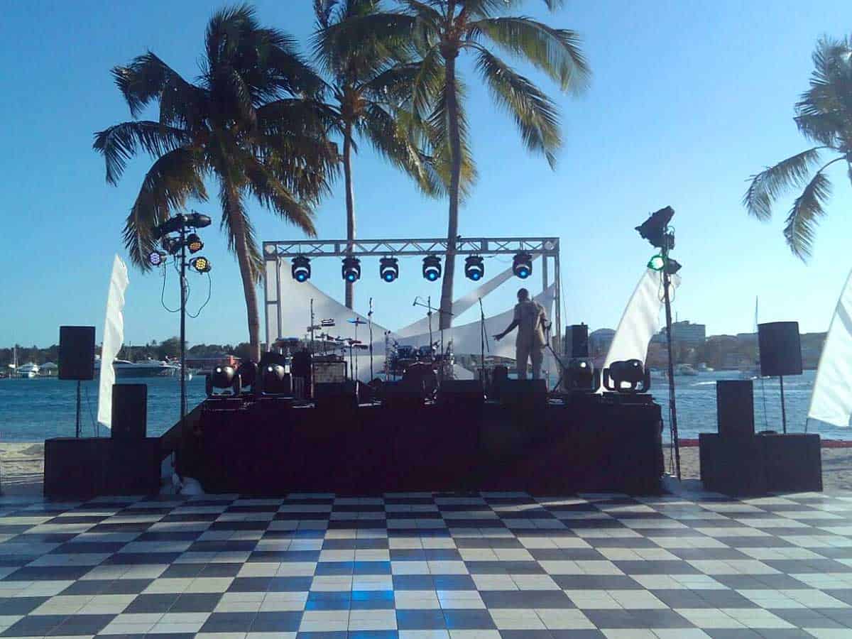 Music equipment bahamas event the falcons entertainment
