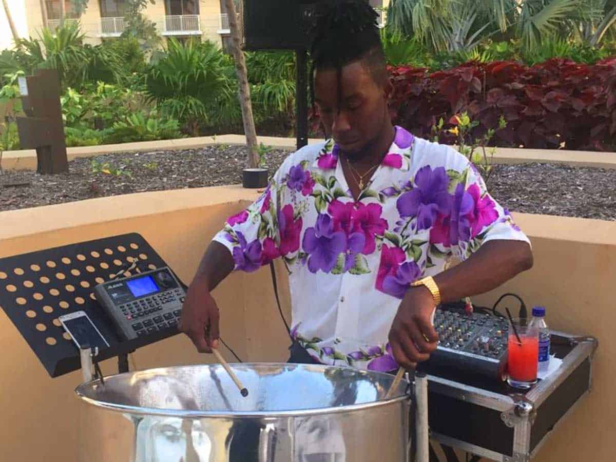 Music soloist steel pan drum bahamas the falcons entertainment