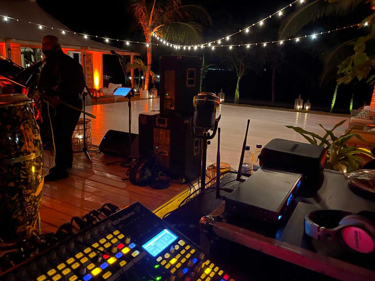 Sound equipment bahamas event the falcons entertainment